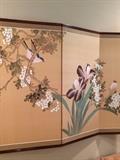 Asian 4-panel wall mounted screen
