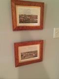 "Talli-Ho! and Away" and "The Meet" (published in 1835) framed prints