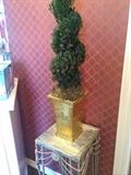 One of two topiaries