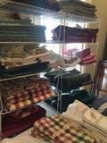 Large selections of runners, place mats, napkins, etc.