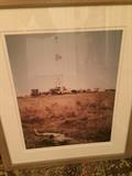 Framed picture of an oil well