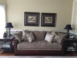 Custom sofa and tables from Prima's in Red Bank