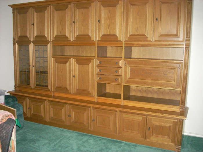 Wall unit from Germany tour - Can be rearranged in different order (left to right)  $1200  REASONABLE bids are being collected for consideration