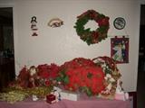 some of the Christmas items available - the "potted Poinsettia" look real!