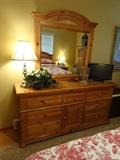 Pottery barn triple dresser with mirror - matches bed