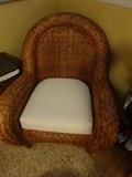 Pottery Barn rattan chair