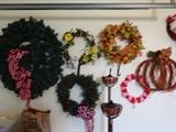 wreaths from different holidays