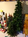 4 holiday trees - some with lights