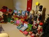 LOADS of Christmas boxes and decorations