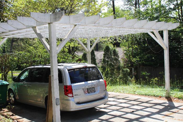 Pergola for sale, not the car