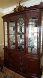 Cherry china cabinet   $450