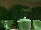 LIME GREEN DEPRESSION GLASS