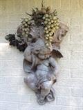 CONCRETE CHERUB PLANTER 