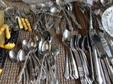 set of silverware utensils
