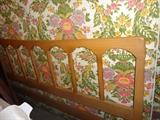 KROEHLER BED HEAD BOARD WITH BEAUTIFUL FLORAL MATTRESS