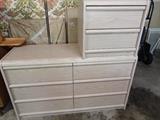 WHITE WASH DRESSER & NIGHT STAND