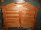 Twin pine headboard