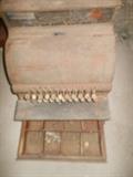 Antique cash register/drawer opens/bell rings