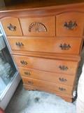Hard rock maple 5 drawer chest