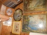 Antique prints & frames