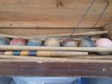 Vintage croquet set