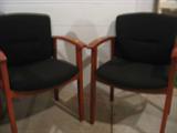 Matching black chairs