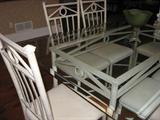 Kessler 7 pcs Kitchen Set - Glass top table with 6 chairs