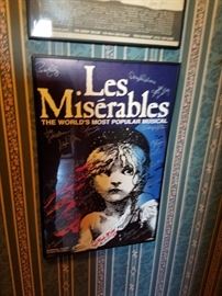 Les Miserable - signed by actors