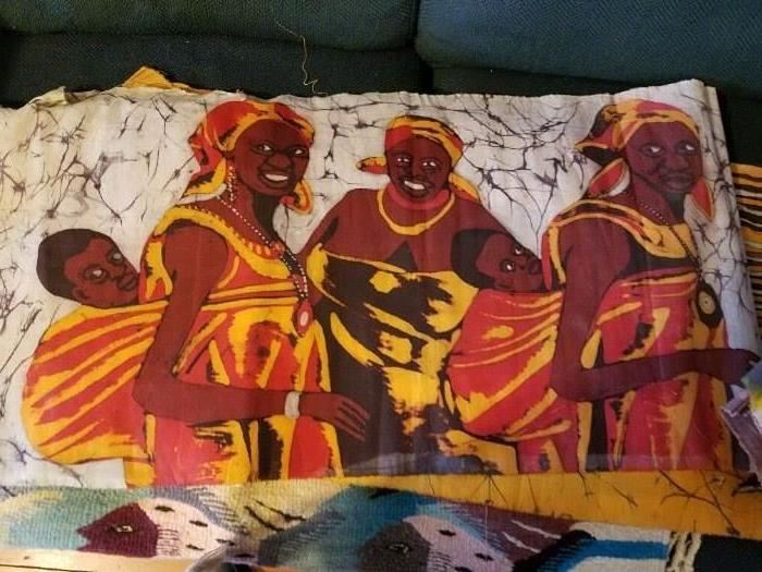 Brilliant and wonderful another African Batik signed by maker