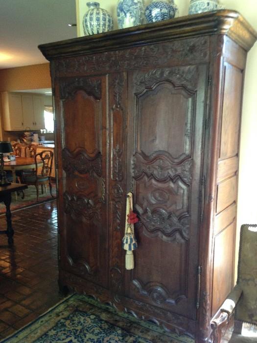 Beautiful 1850's French country armoire