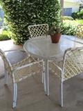 Patio table set 4 chairs
