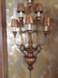 Large sconce electric. Pair of candle sconces