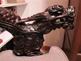 Detail of dragon carving.