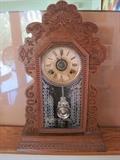 Gingerbread clock by Ansonia.