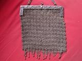 Chinese Silver Mesh Purse.