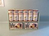 VINTAGE Spice "Books" and "Book Case" - 6 Spices - 2 drawers below....