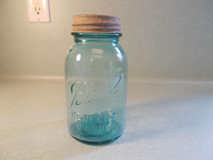 VINTAGE Ball Perfect Mason Jar - all have Galvanized Lids - Total of 14!! - sold individually...