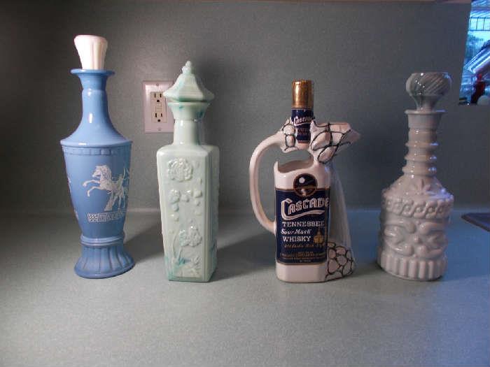 Sampling of Liquor Decanters - empty - sold individually