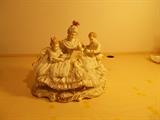 Dresden Art - Made ion Germany  - EXQUISITE - Mother Reading A Book to Children...8.5" tall  X  8" wide