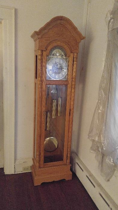 Howard Miller Grandfather Clock Oak