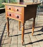 Southern 2-over-1 Cherry Three drawer stand possibly Kentucky 