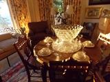 Large American Fostoria Punch Bowl