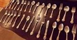 Here is a small selection of sterling silver flatware. 