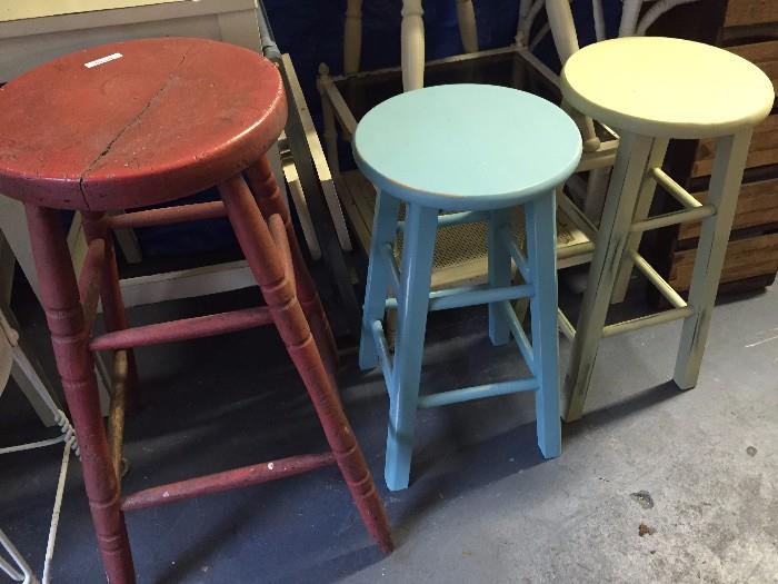 Variety of stools and chairs
