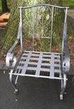 wrought iron chair