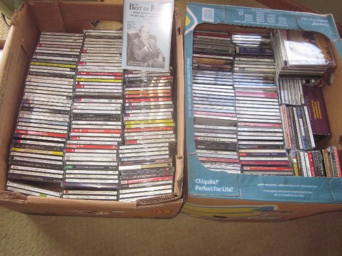 CD's, 70's - 80's rock to classical 