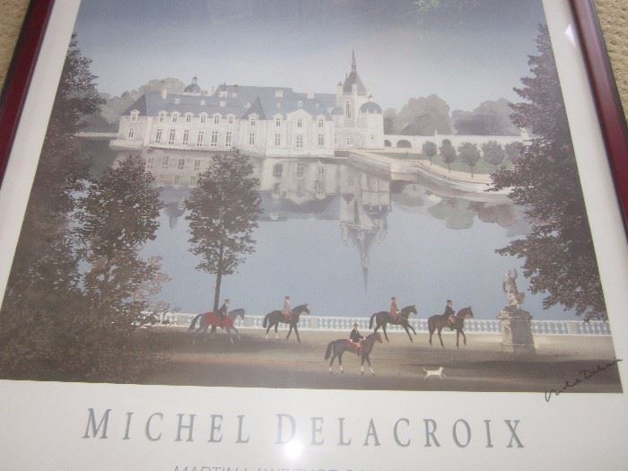 Michel Delacroix Signed poster 