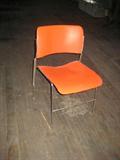 Mid Century David Rowland Metal Stacking Chairs