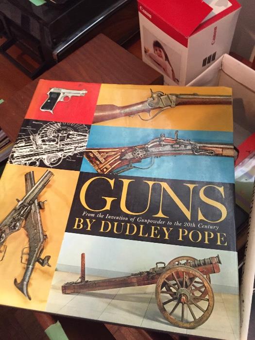 Antique gun collection of books