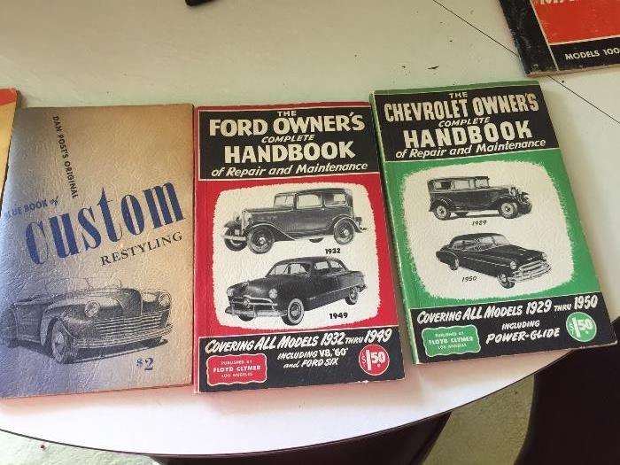 Vintage car manual